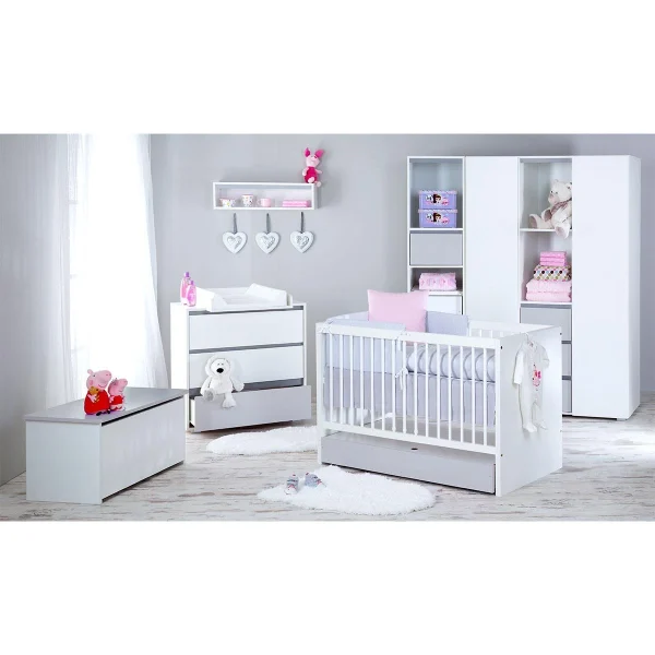 le grand escompte Lit évolutif 70×140 LittleSky By Klups Dalia – Blanc 5