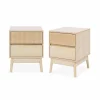 Lot De 2 Tables De Chevet 2 Tiroirs L Alice’s Garden soldes en ligne 26