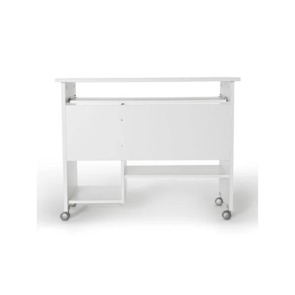 Germania Bureau Informatique En Bois Blanc à Roulettes WATCH REMISE 6
