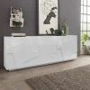 solde en ligne Ahd Amazing Home Design Meuble Buffet Design Salon 4 Portes 3 Tiroirs 220cm Blanc Brillant Pin… 19