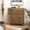 MACABANE Meuble Chiffonnier ANDRIAN 5 Tiroirs Bois Pin Recyclé acheter en ligne 7