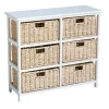 Zandiara Meuble D’appoint 6 Tiroirs NATURA KD 2 Blanc Promotio de vente 10