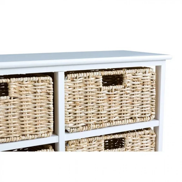 Zandiara Meuble D’appoint 6 Tiroirs NATURA KD 2 Blanc Promotio de vente 4
