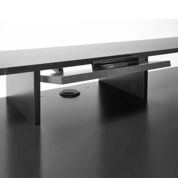 REMISE allant jusqu. Pegane Meuble De Bureau Gaming En Bois MDF Coloris Noir – Longueur 160 X Haut… 6