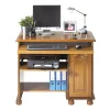 de garantie authentique MES Meuble Informatique 1p Chene Rustique 13