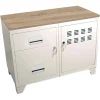 PIERRE HENRY Meuble Rangement Métal 1 Porte 2 Tiroirs Blanc Mat. Promotio de vente 17