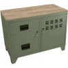 PIERRE HENRY Meuble Rangement Métal 1 Porte 2 Tiroirs Kaki. vente en ligne 17