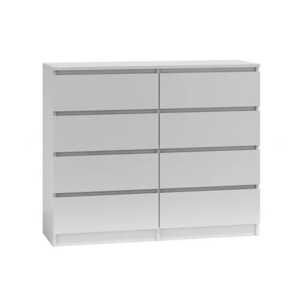 Meilleur Prix Hucoco MILAN | Commode Contemporaine Chambre Salon 120x97x40 | Buffet 8 Tiroi… 1