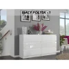 Les achats en ligne Hucoco MUNICH W1 | Commode Contemporaine Chambre Salon Bureau | 140x77x30 | D… 8