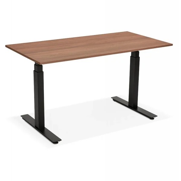 Alterego Bureau Assis Debout électrique ‘TRONIK’ Noir Avec Plateau En Bois Fin… magasin paris 6