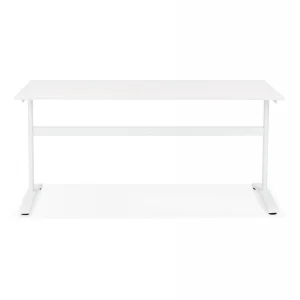 REMISE allant Alterego Grand Bureau Droit ‘CRYPTO’ Blanc – 160×80 Cm 11