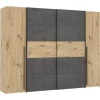 Meilleur Prix CSTORE NARAGO – Armoire Décor Chêne Artisan Et Béton Gris 2 Portes Batta… 17