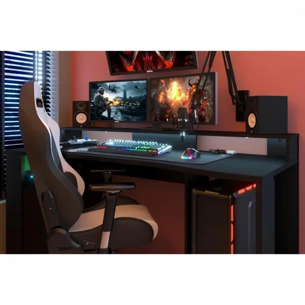 Meilleur Service BUT Bureau Gamer LED RACER Noir 4