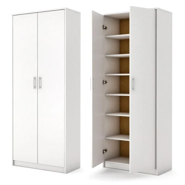 Hucoco PARLA | Armoire Moderne Avec Tablettes Et Rangement Chaussures | 180×7… mode pas cher 1