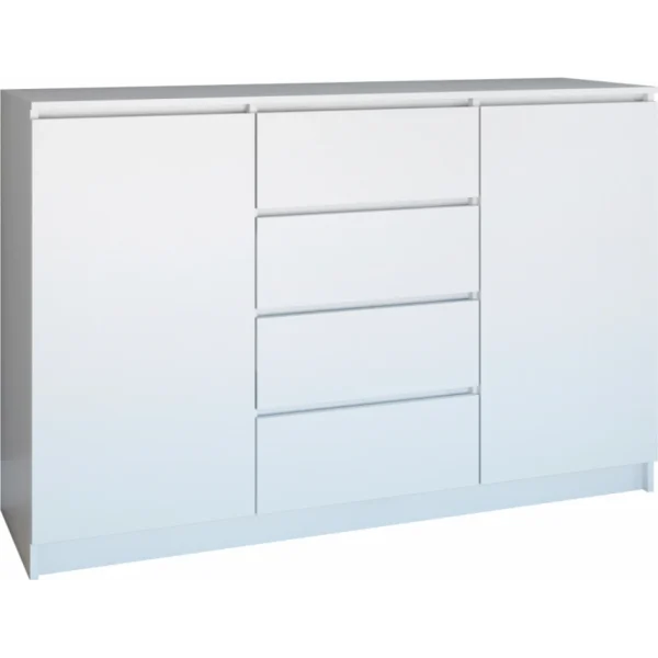 Hucoco PARME 140 | Commode Spacieuse Moderne 97x140x40 Cm | 2 Portes + 4 Tiro… à prix d'occasion 1