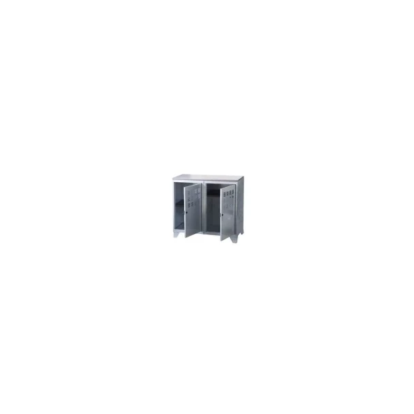 en ligne PIERRE HENRY Armoire De Rangement Métal 2 Portes Alu. 3