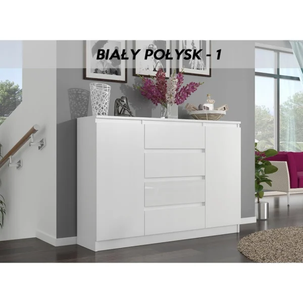 Promotio de vente Hucoco PORTO W1 – Commode Contemporaine Meuble Rangement Chambre/salon – 140x… 1