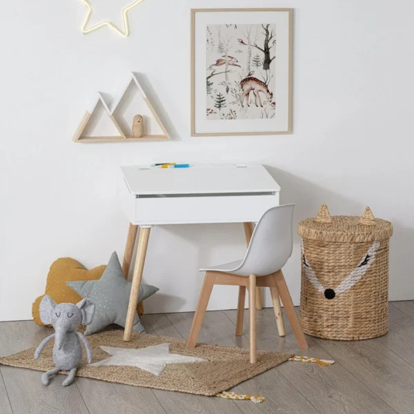 Pupitre D’écriture “scandinave” Pour Enfant Atmosphera For Kids – Bla… marque pas cher 6