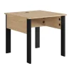 des prix incroyables BUT Retour Bureau L. 80 Cm FARO Imitation Chêne Et Noir 19