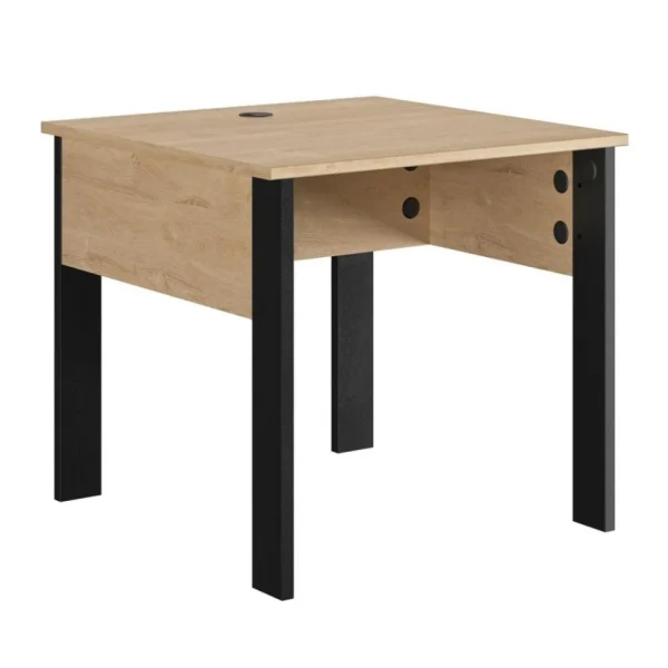 des prix incroyables BUT Retour Bureau L. 80 Cm FARO Imitation Chêne Et Noir 1