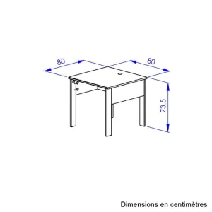 des prix incroyables BUT Retour Bureau L. 80 Cm FARO Imitation Chêne Et Noir 11