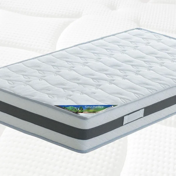 Les achats en ligne Altobuy SEYCHELLES – Pack Matelas 160×200 + Sommier Tapissier Démontable 2×20… 5