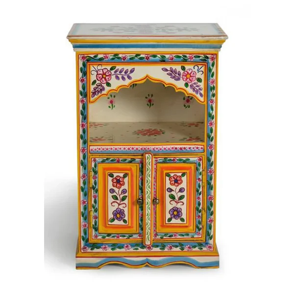 Pegane Table De Chevet En Bois Manguier Multicolore – Longueur 48 X Profondeu… magasin solde 5