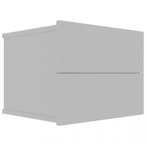 soldes en ligne Chunhelife Table De Chevet Gris 40 X 30 X 30 Cm Aggloméré 9