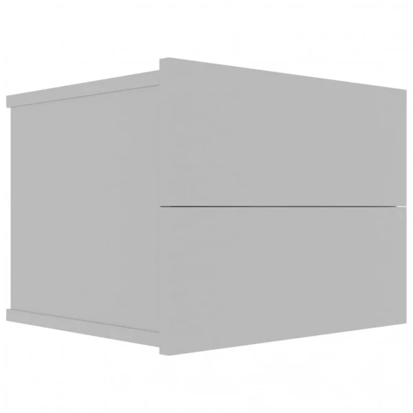 soldes en ligne Chunhelife Table De Chevet Gris 40 X 30 X 30 Cm Aggloméré 3
