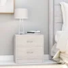 Neuve avec étiquette Chunhelife Table De Chevet Gris Béton 40 X 30 X 40 Cm Aggloméré 19