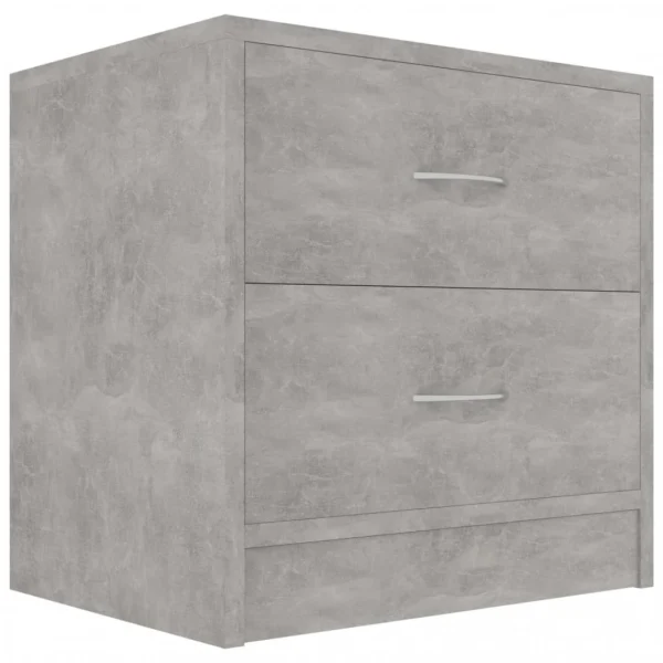 Chunhelife Table De Chevet Gris Béton 40 X 30 X 40 Cm Aggloméré REMISE 3