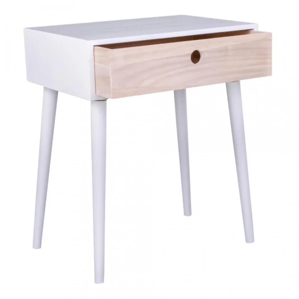 grande popularité HOUSE NORDIC Table De Chevet Scandinave Blanche PARMA 4