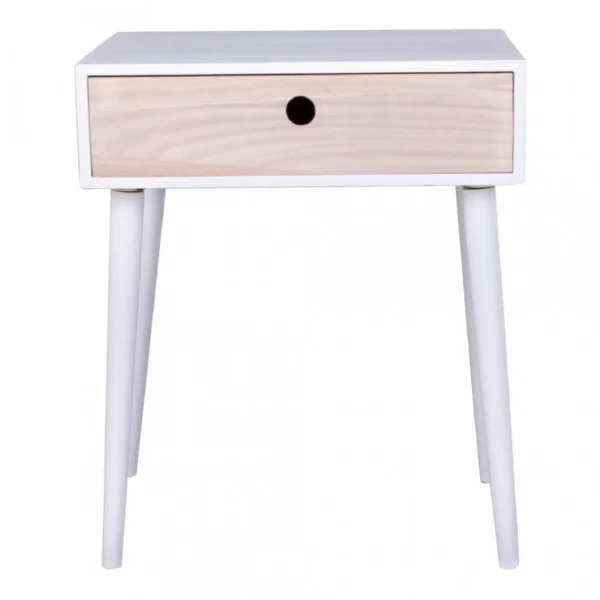 grande popularité HOUSE NORDIC Table De Chevet Scandinave Blanche PARMA 5