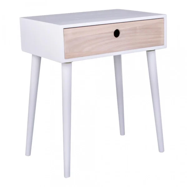 grande popularité HOUSE NORDIC Table De Chevet Scandinave Blanche PARMA 1