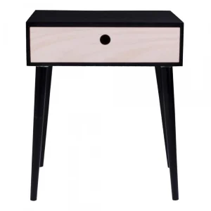 marque pas cher HOUSE NORDIC Table De Chevet Scandinave Noire PARMA 13