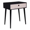 marque pas cher HOUSE NORDIC Table De Chevet Scandinave Noire PARMA 31