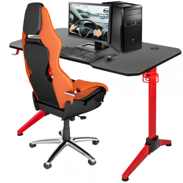 marque pas cher en ligne BeMatik Table De Gaming Et Jeux PC 120 X 60 X 75 Cm 4