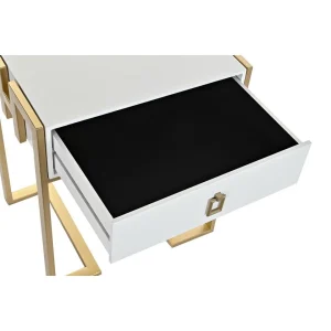 grande surprise Table De Nuit DKD Home Decor Doré Métal Blanc Bois MDF (48 X 35 X 56… 13