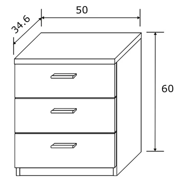 Pegane Table De Nuit / Table De Chevet Coloris Chêne Cambrian/blanc – Longue… dernières 3