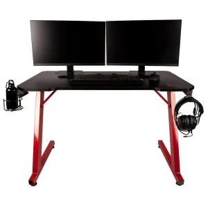 magasin Innelec Table Gaming Bureau De Gamer Drakkar SKADI – Noir Et Rouge – Repose Ca… 10