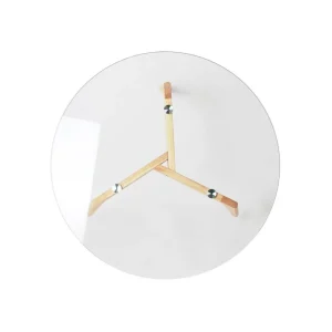 The Home Deco Factory Table Basse Ronde Plateau En Verre 80 Cm. Meilleur Prix Garanti 7