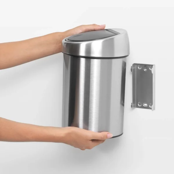 Boutique officielle Brabantia Touch Bin, 3L – Matt Steel 4