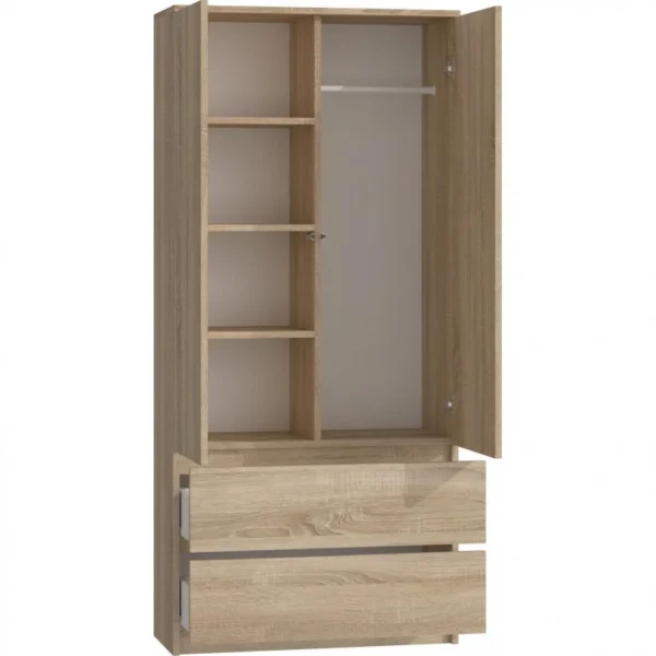 Hucoco TURIN | Armoire Style Moderne Chambre Salon | Penderie Multifonctions … grossiste 3
