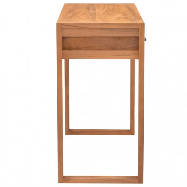 VidaXL Bureau Avec 2 Tiroirs 100x40x75 Cm Bois De Teck Recyclé Authentic Original licence 6