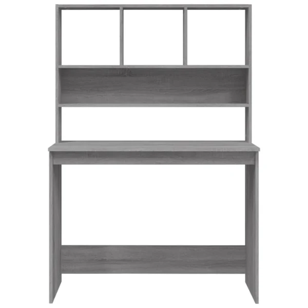 VidaXL Bureau Avec étagères Sonoma Gris 102x45x148cm Bois D’ingénie… marque pas cher en ligne 5