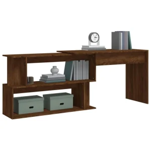 VidaXL Bureau D’angle Chêne Marron 200x50x76 Cm Bois D’ingénierie nouvelle saison 11