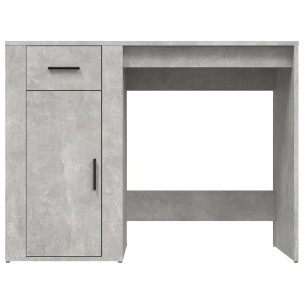 boutique en france VidaXL Bureau Gris Béton 100x49x75 Cm Bois D’ingénierie 6