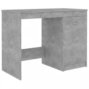 VidaXL Bureau Gris Béton 100x50x76 Cm Aggloméré SOLDES TOUT À 9