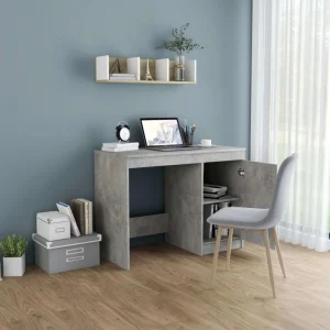 VidaXL Bureau Gris Béton 100x50x76 Cm Aggloméré SOLDES TOUT À 11