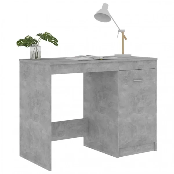 VidaXL Bureau Gris Béton 100x50x76 Cm Aggloméré SOLDES TOUT À 5